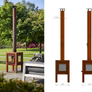 RB73 Quaruba L Outdoor Stove