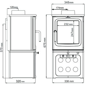 Saltfire Peanut 3 Tall Stove